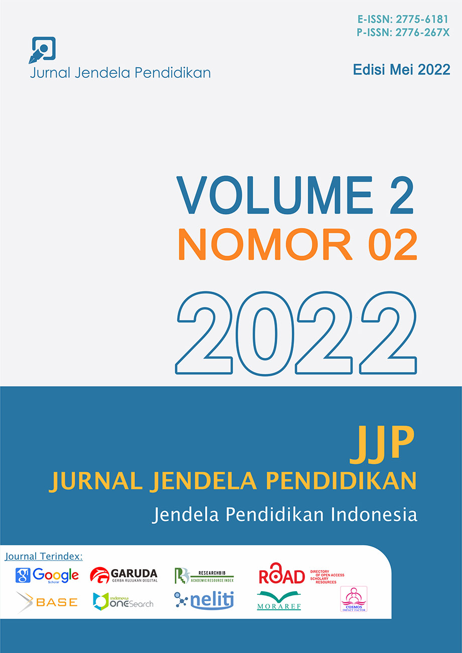 					View Vol. 2 No. 02 (2022): Jurnal Jendela Pendidikan: Edisi Mei 2022
				
